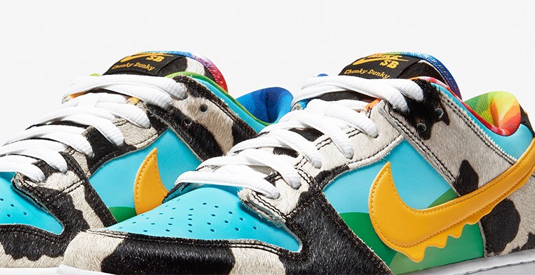 Front view of the Nike Chunky Dunky shoes