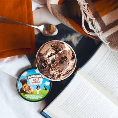 Pint of Half Baked and books