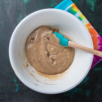 All ingredients being mixed