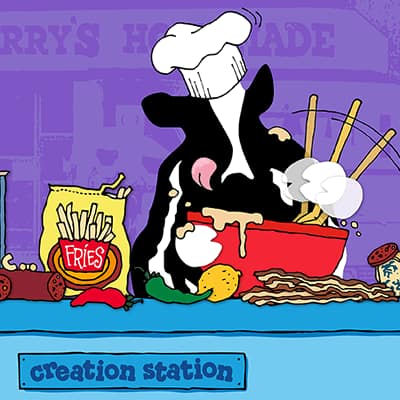 Woody mixing up Ben & Jerry's Ice Cream