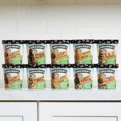The full lineup of all 10 Ben & Jerry's Non-Dairy flavors