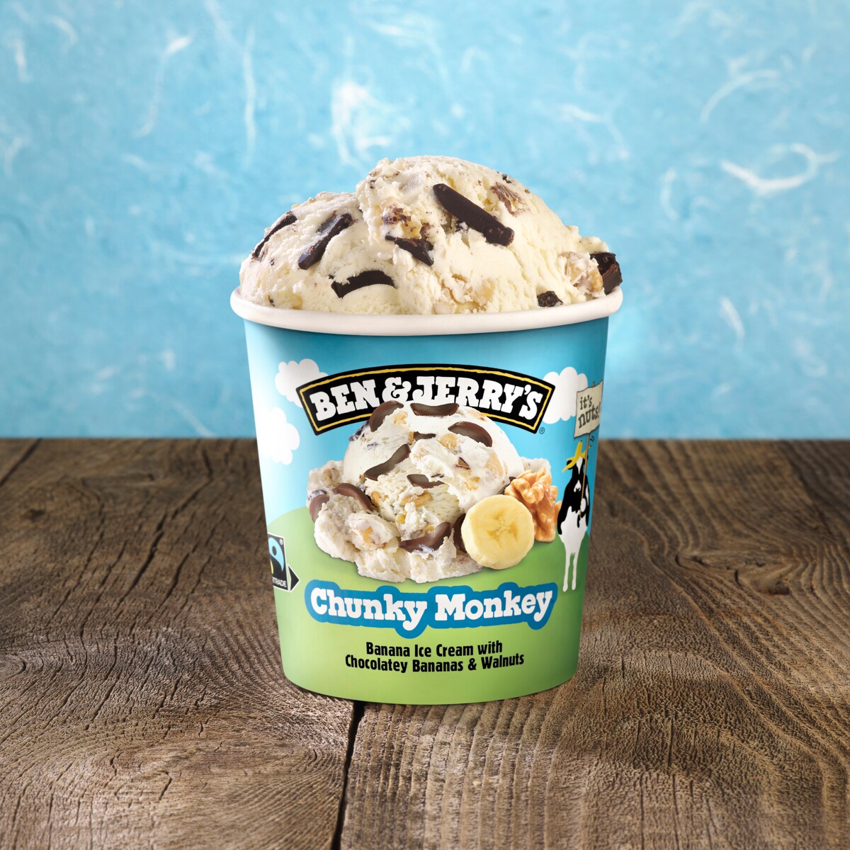 Chunky Monkey Ice Cream - Pint 3 / 4