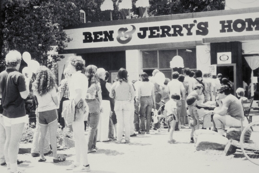 1979 Next step People standing in line at a Ben & Jerry's