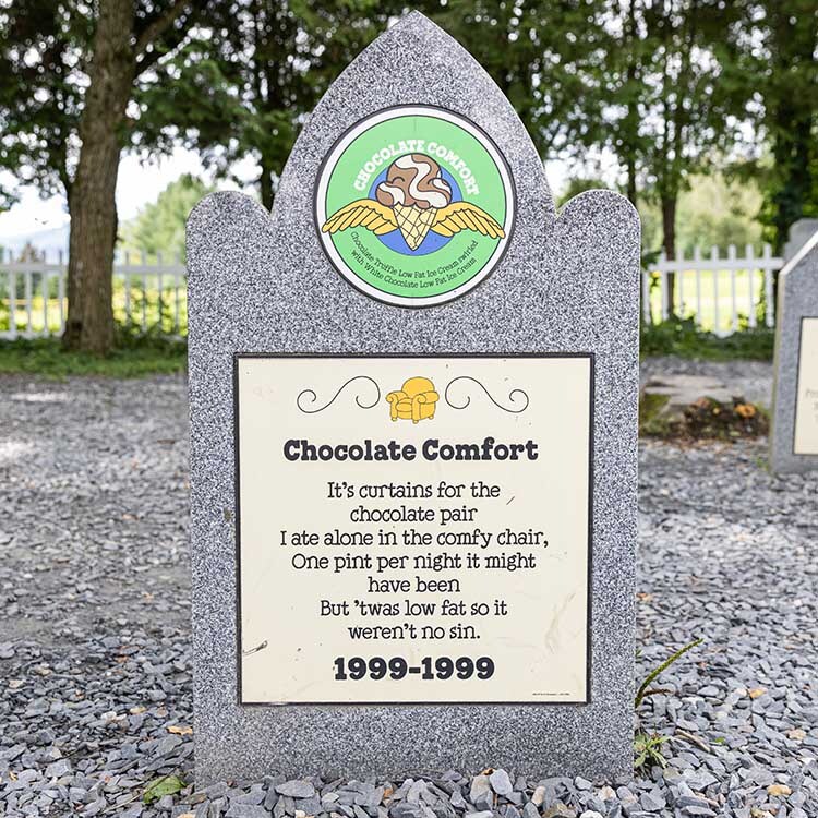 Chocolate Comfort tombstone