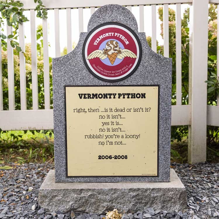 Vermonty Python tombstone