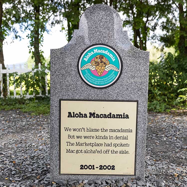 Aloha Macadamia tombstone