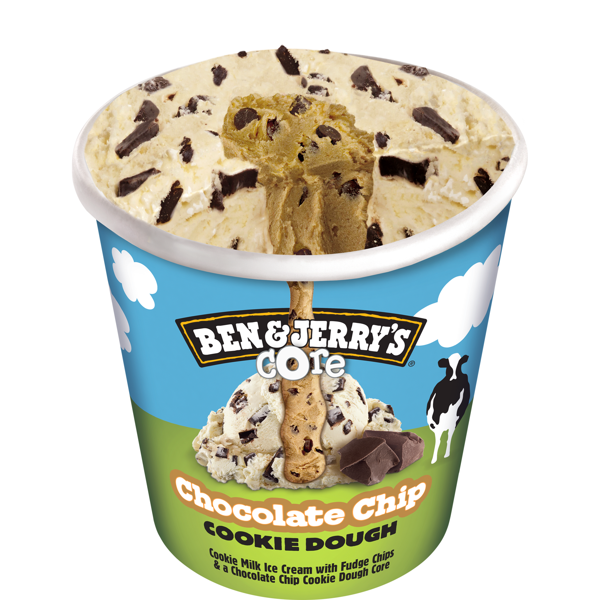 Chocolate Chip Cookie Dough Core Cookie Dough Core Pints