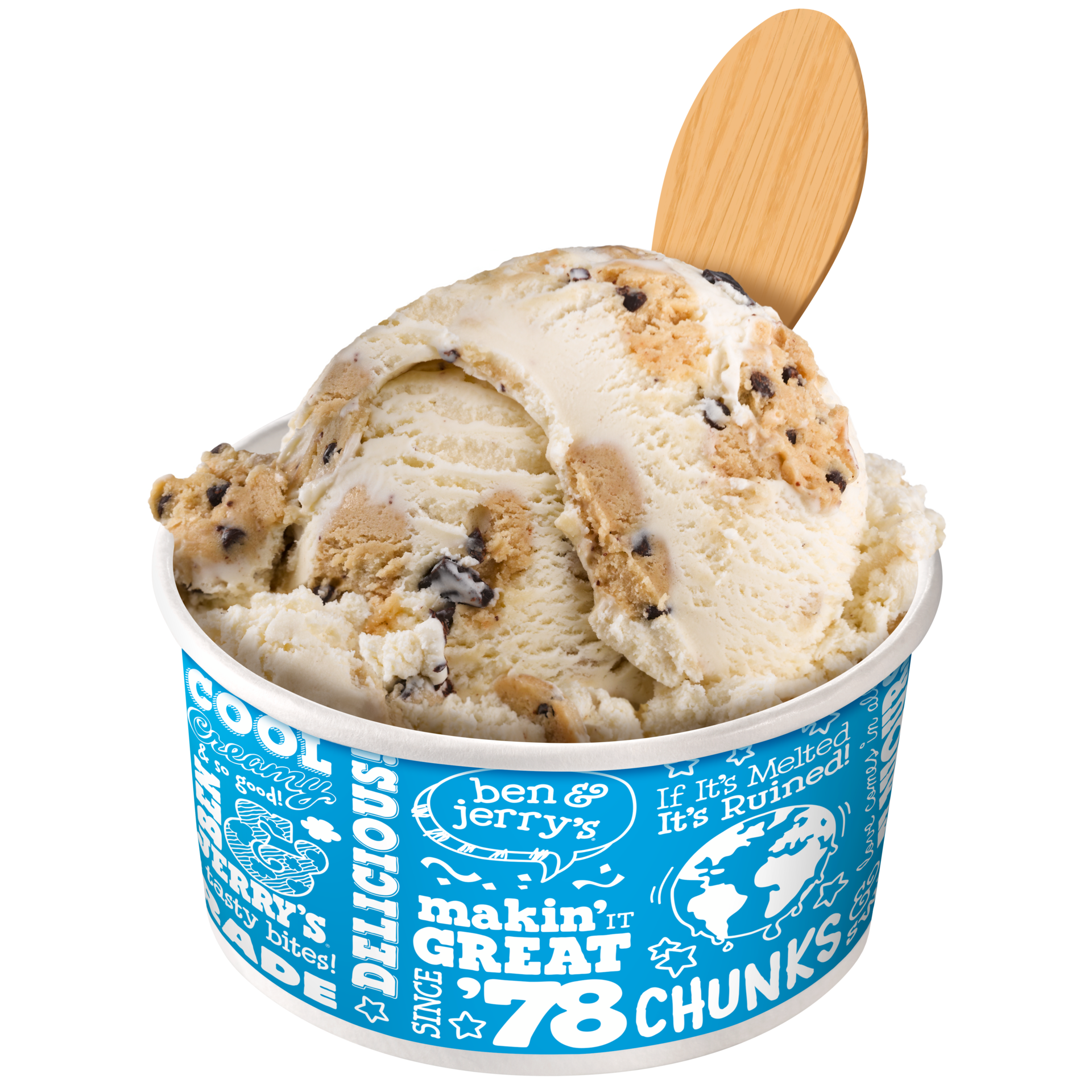 Chocolate Chip Cookie Dough Original Ice Cream in Scoop Shops