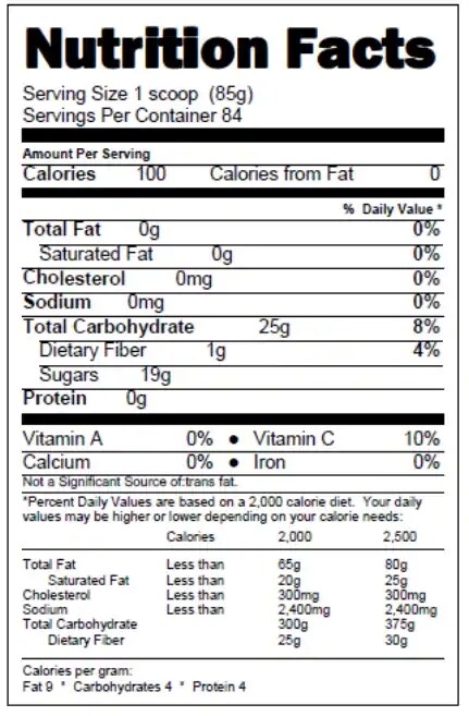 Nutrition Facts